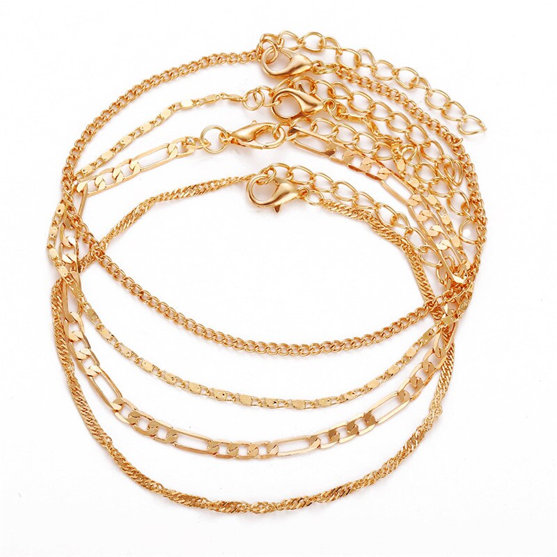 Set di Cavigliere Color Oro Fashion