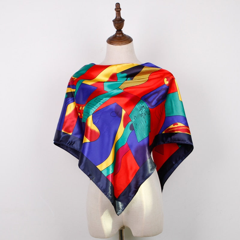 Sciarpa da Donna con Stampa Stile Picasso