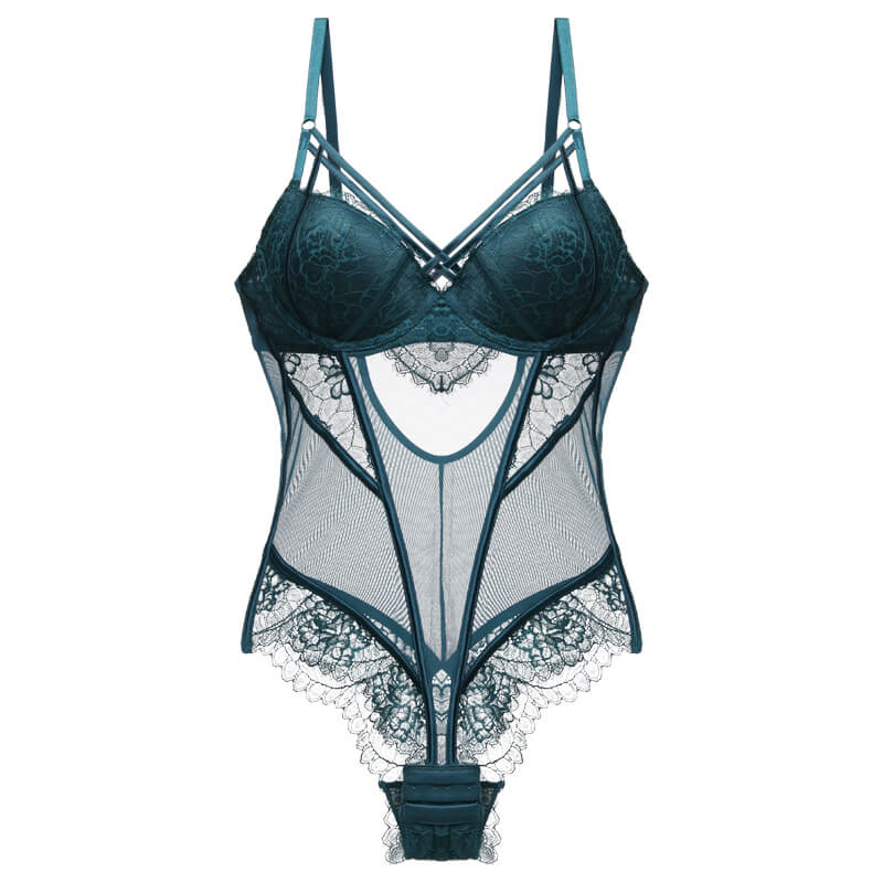 Body Push Up da Donna in Pizzo Trasparente