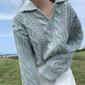 Maglione Donna Stile Polo a Maglia