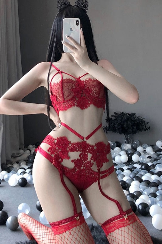Set Lingerie Cosplay da Donna