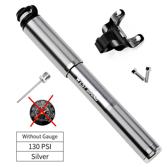 Cycling Portable Aluminum Alloy Pump with Barometer