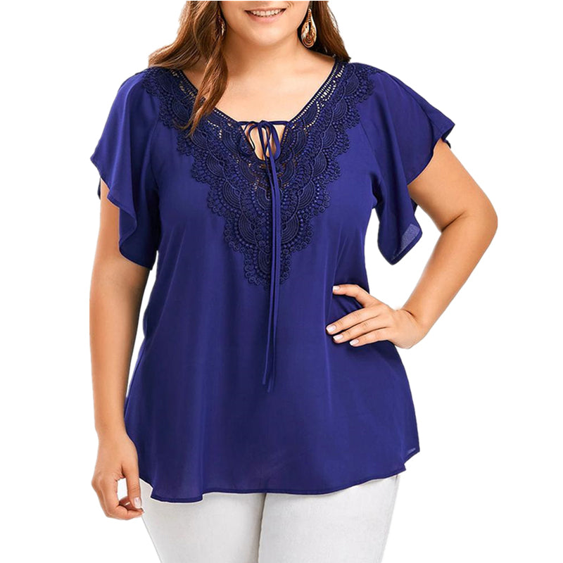 Top Casual Donna Scollo a V