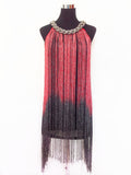 Miniabito con Frange Sfumate da Donna