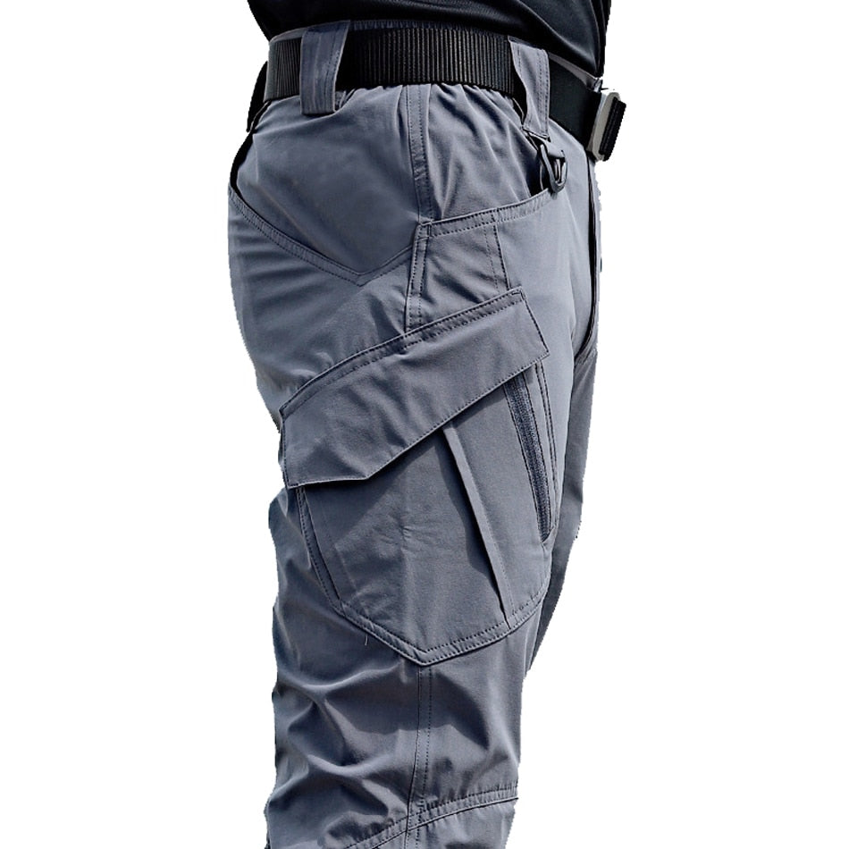 Pantaloni Tattici da Uomo a Tinta Unita
