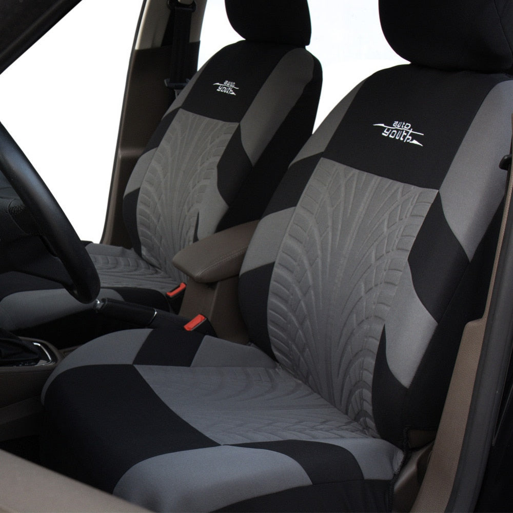 Set Coprisedili Auto Universali con Motivo Battistrada