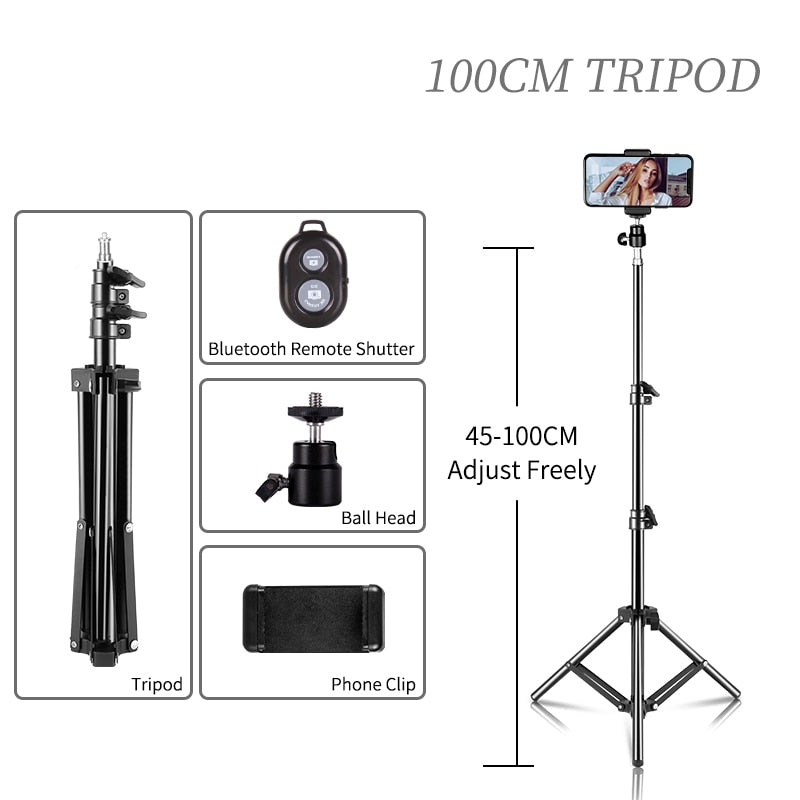 Screw Head Universal Portable Selfie Tripod