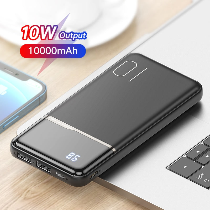 Power Bank Portatile 10000 mAh con Display Digitale