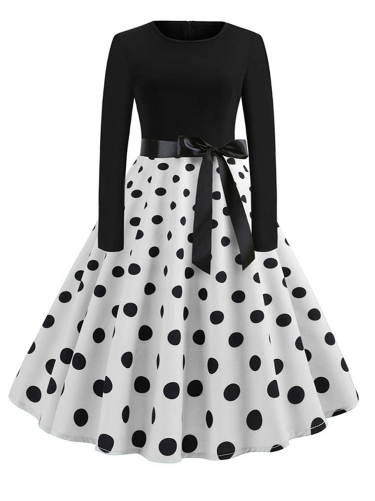 Vestito Swing Donna Stile Natalizio