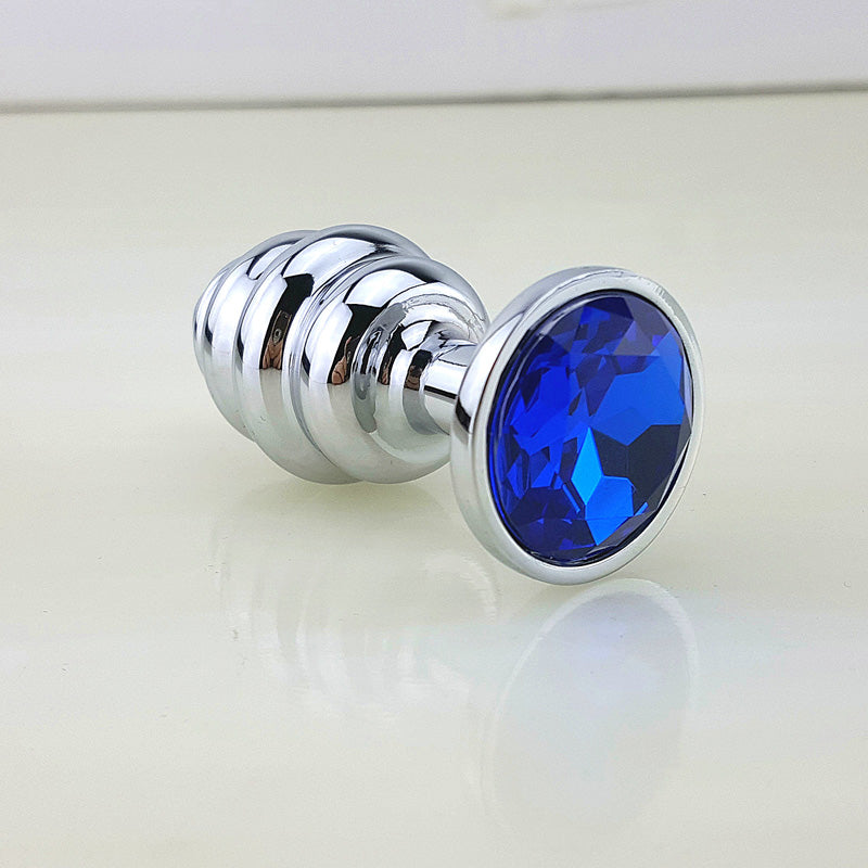 Cute Ergonomic Bullet Shaped Metal Anal Plug