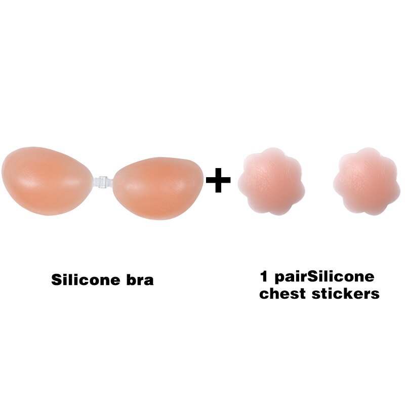 Reggiseno Push Up in Silicone Senza Spalline da Donna