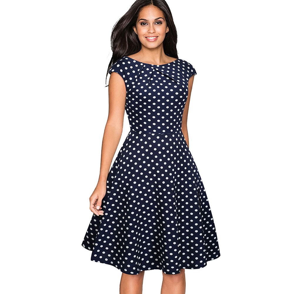 Vestito Donna Elegante A-Line Swing