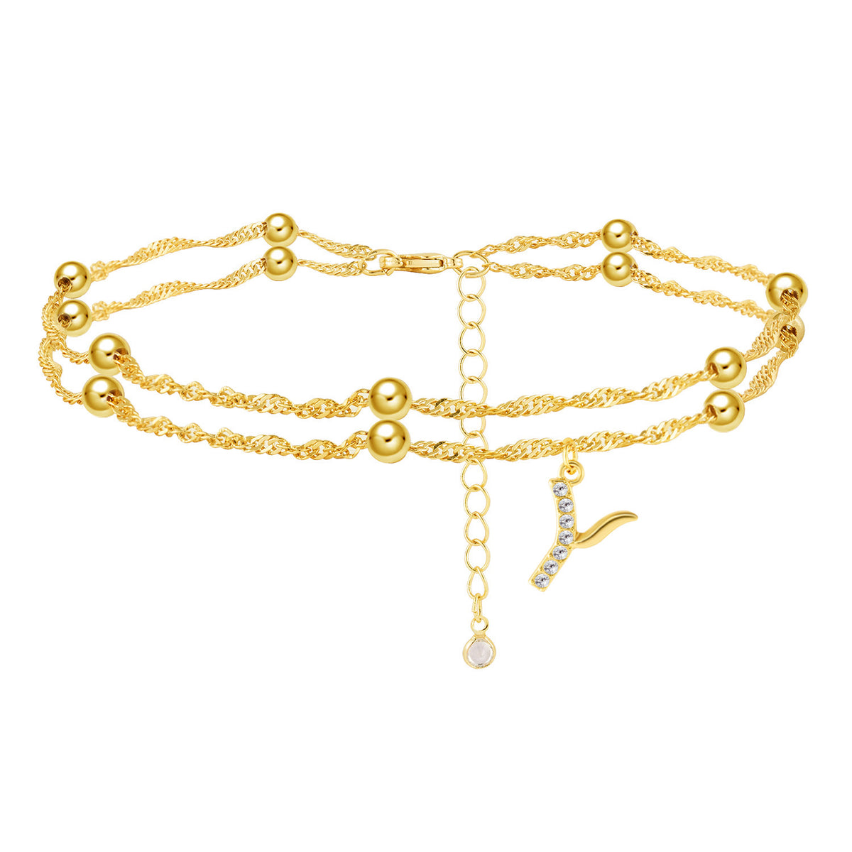 Cavigliera Elegante con Iniziale da Donna