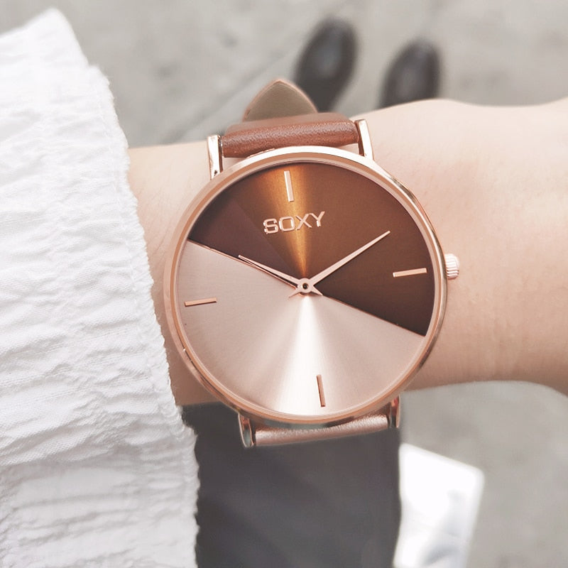 Orologio da Donna con Cinturino in Pelle