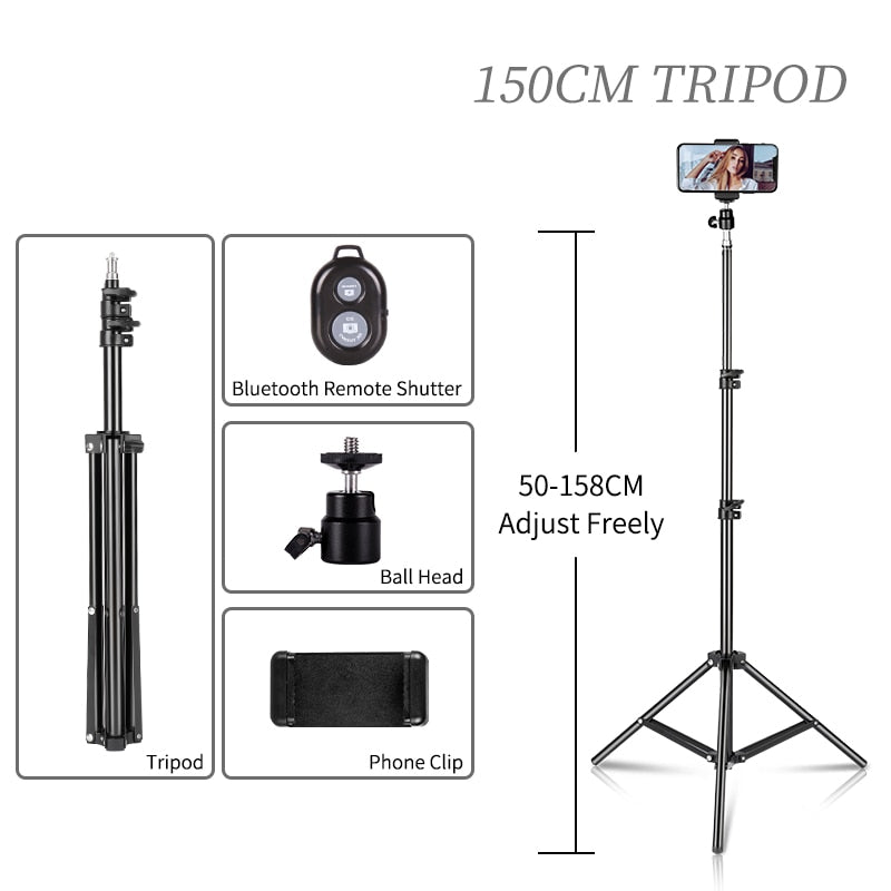 Screw Head Universal Portable Selfie Tripod