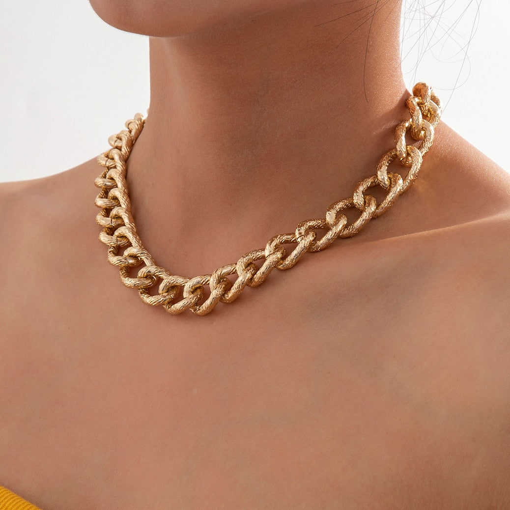 Collana Choker Punk con Lucchetto da Donna