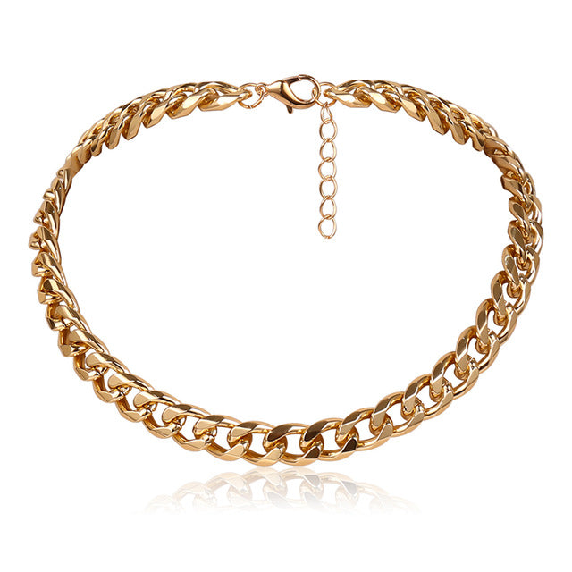 Collana Choker Punk con Lucchetto da Donna