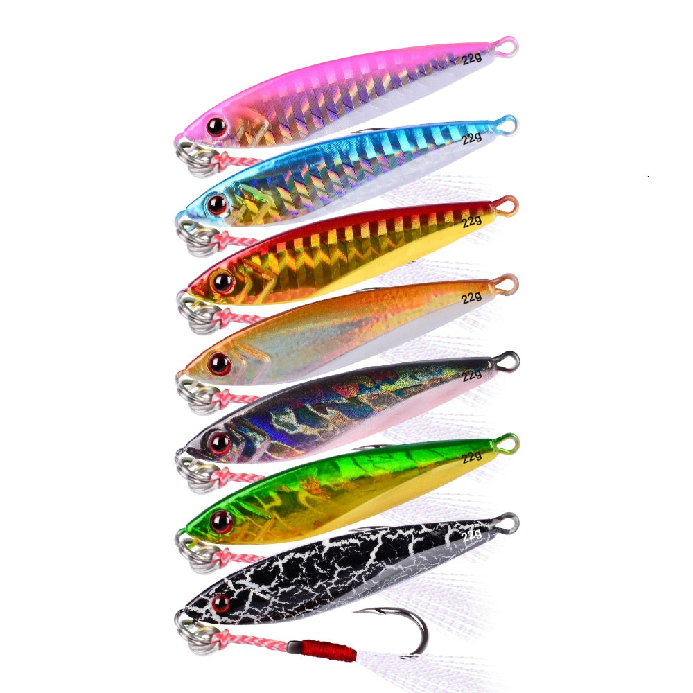 Esca da Pesca Jig in Metallo Colorato