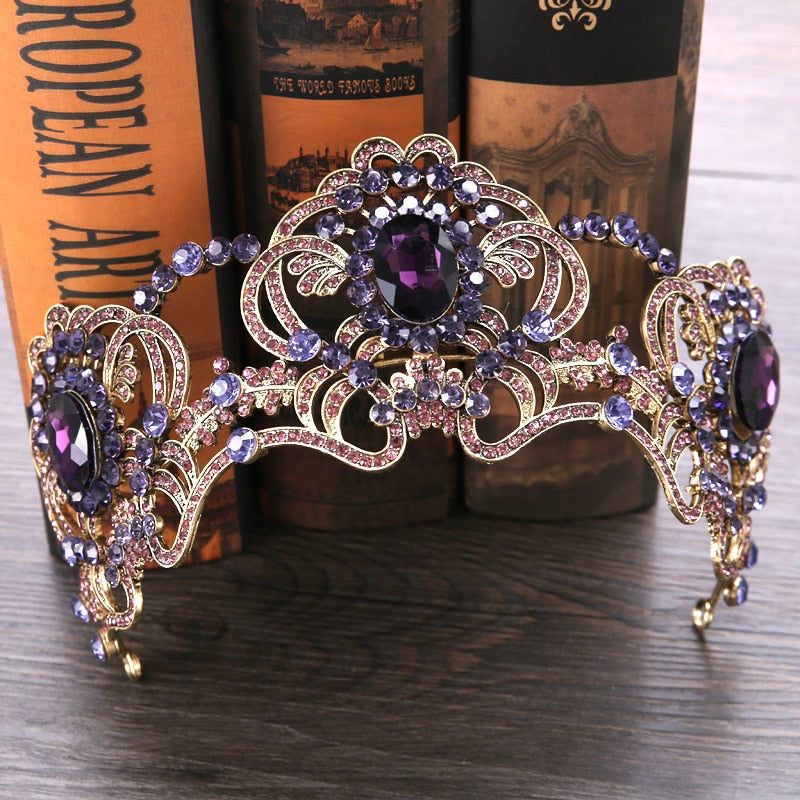 Corona Tiara da Sposa Vintage Viola