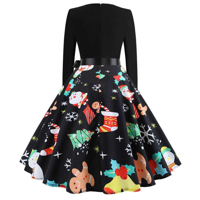 Vestito Swing Donna Stile Natalizio