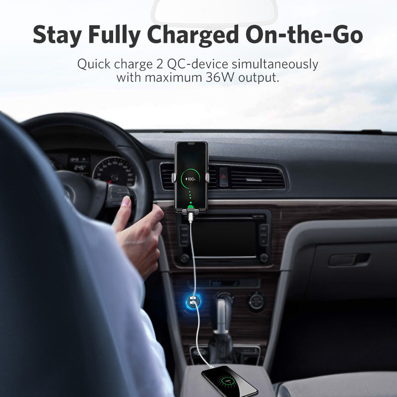 3.0 36 W Universal Car Charger for Phones