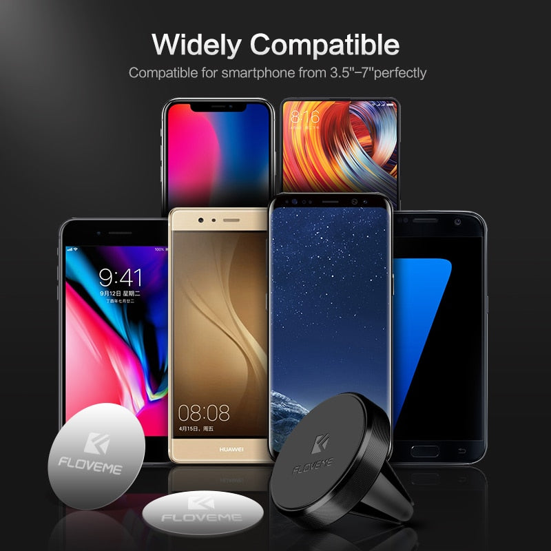 Supporto Magnetico da Auto per iPhone Rotante 360° in Alluminio