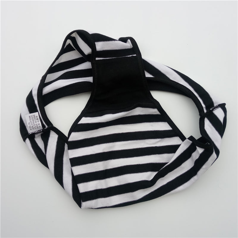 Set di Slip in Cotone a Righe da Donna