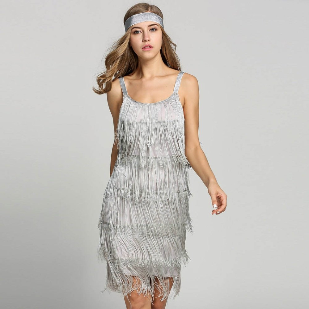 Miniabito Flapper da Donna con Cerchietto