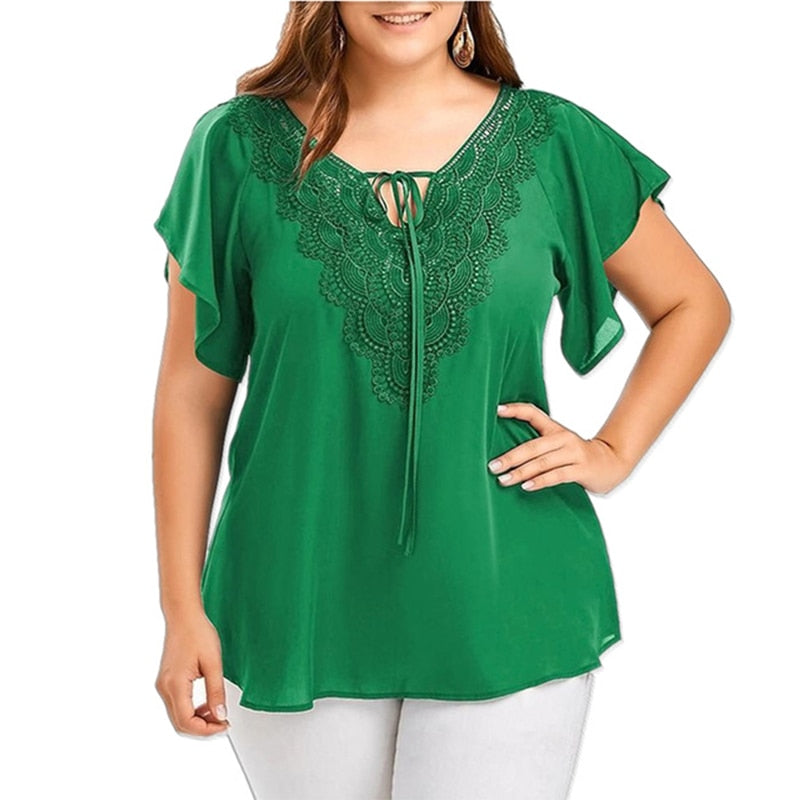 Top Casual Donna Scollo a V