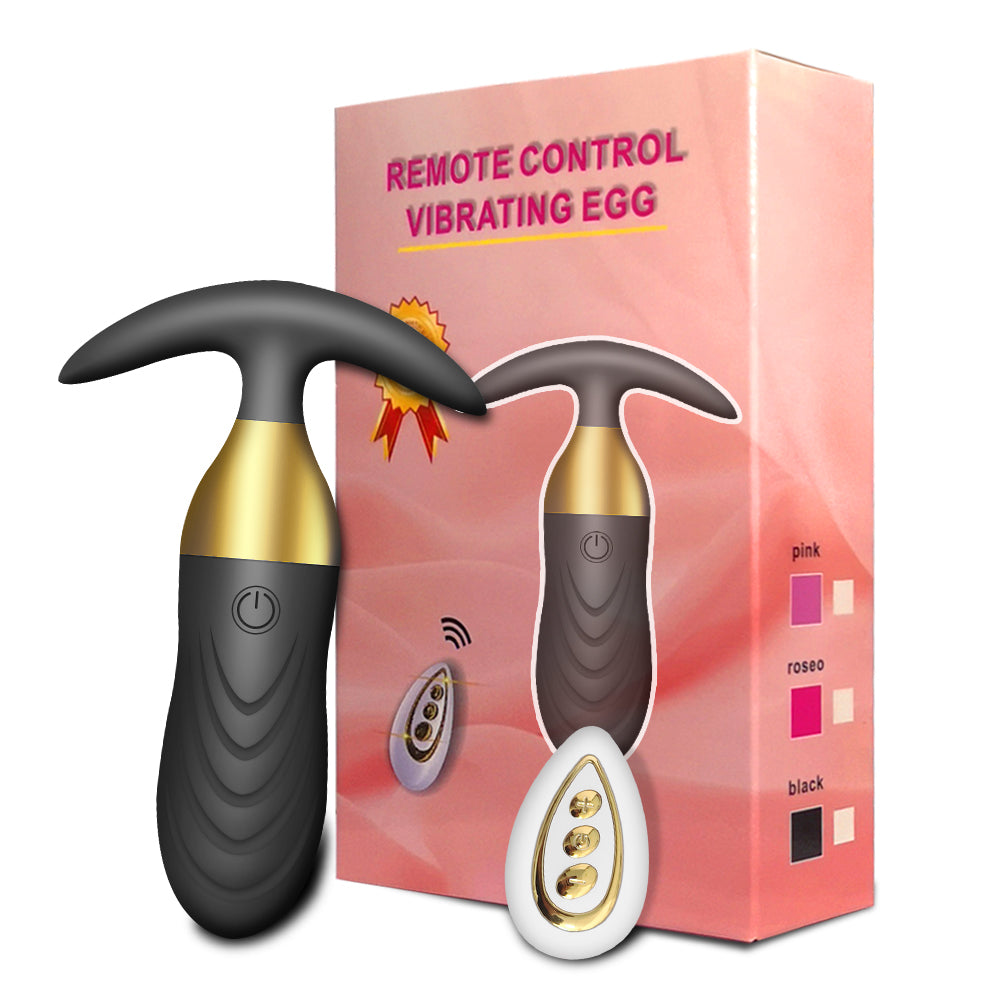 Vibratore Plug Anale Design Nero/Rosa
