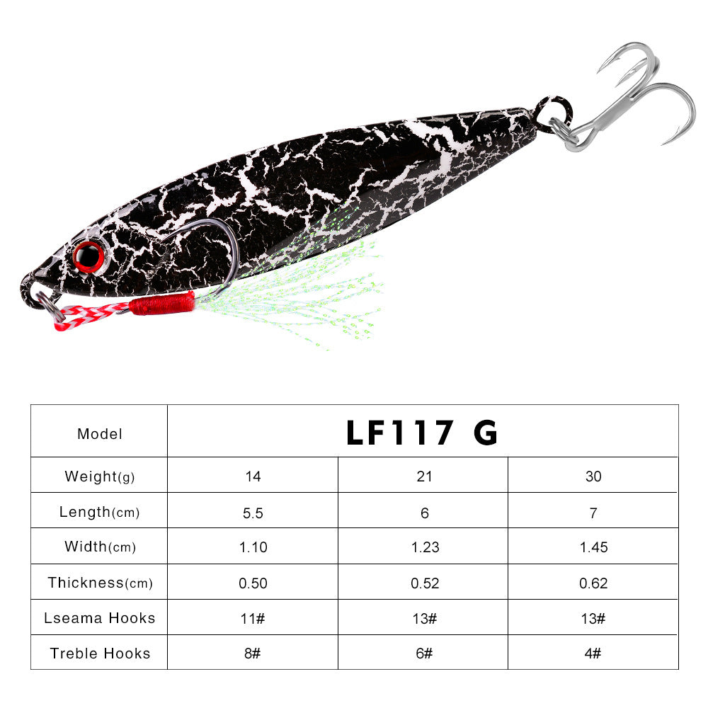 Esca da Pesca Jig in Metallo Colorato