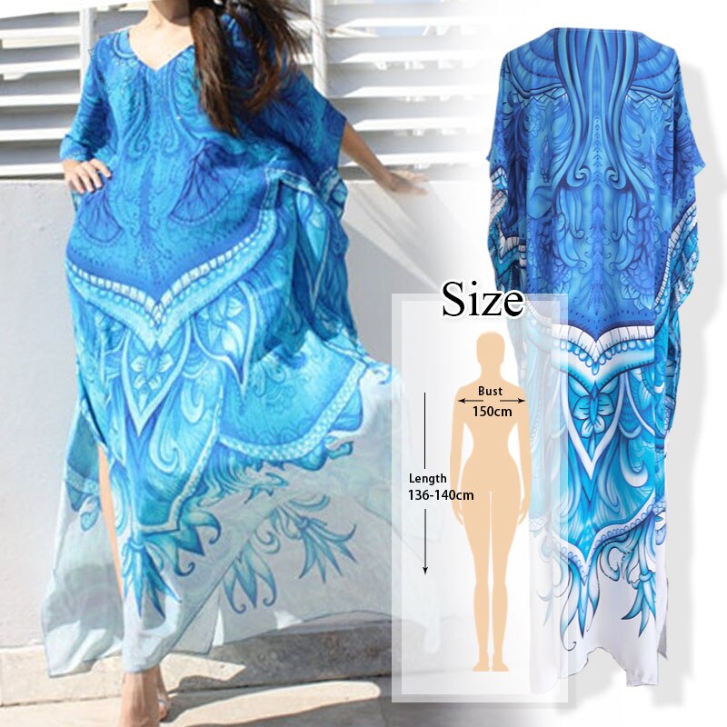 Vestito Donna Stile Boho con Stampa