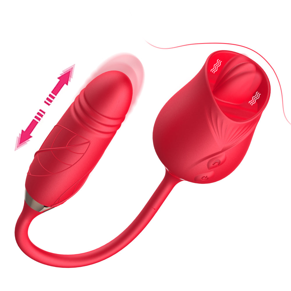 Vibratore a Bocciolo di Rosa