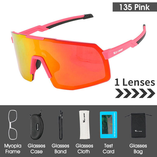 5 Lens Polarized Cycling Sunglasses
