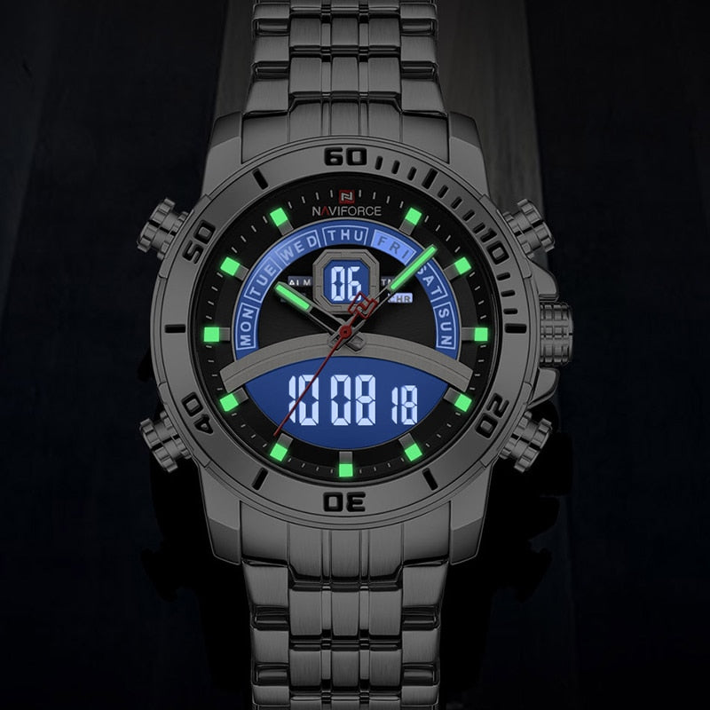 Orologio Tattico in Acciaio Inossidabile da Uomo