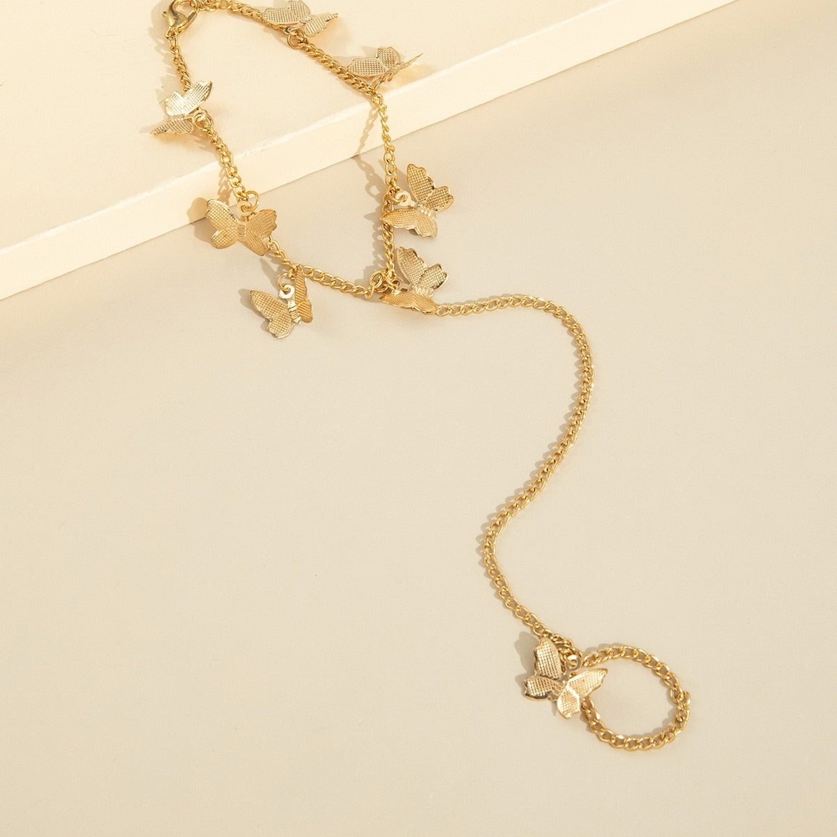 Bracciale Farfalla Aesthetic con Anello