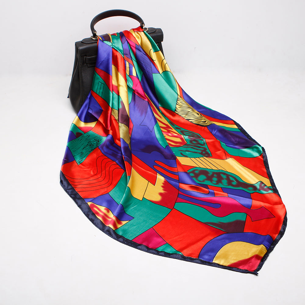Sciarpa da Donna con Stampa Stile Picasso