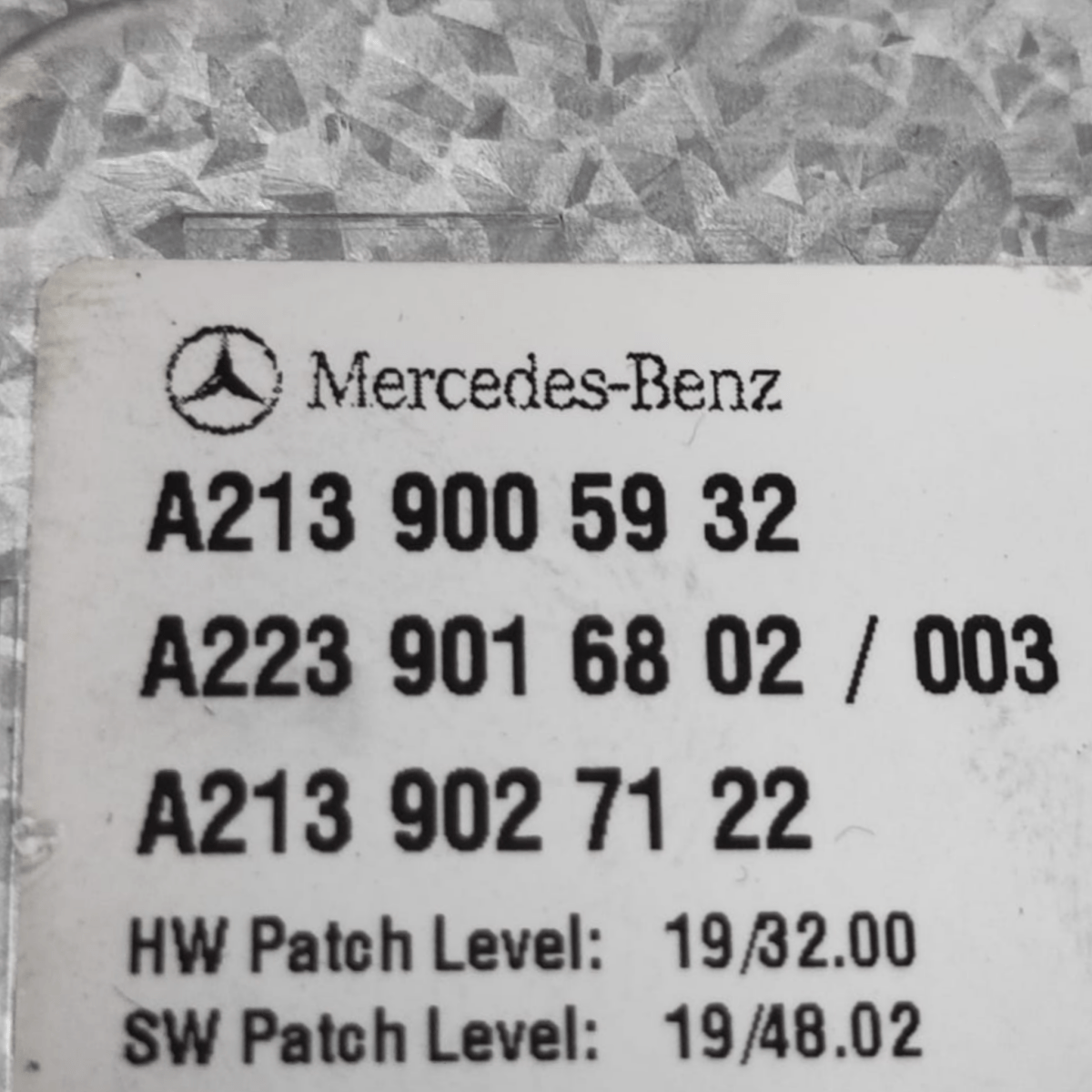 Centralina amplificatore antenna mercedes eqc n293 cod: a2139005932 (2019-2024)