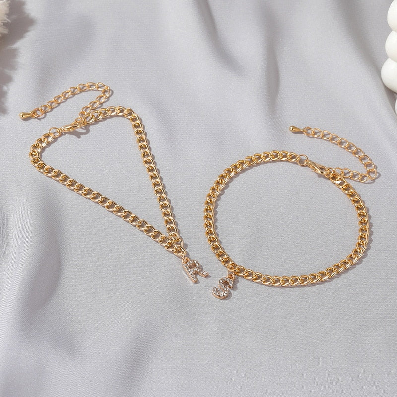 Cavigliera Elegante con Iniziale da Donna