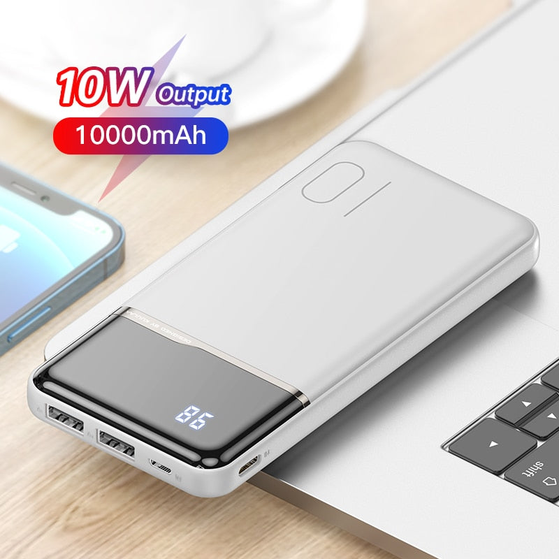 Power Bank Portatile 10000 mAh con Display Digitale