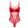 Body Push Up da Donna in Pizzo Trasparente