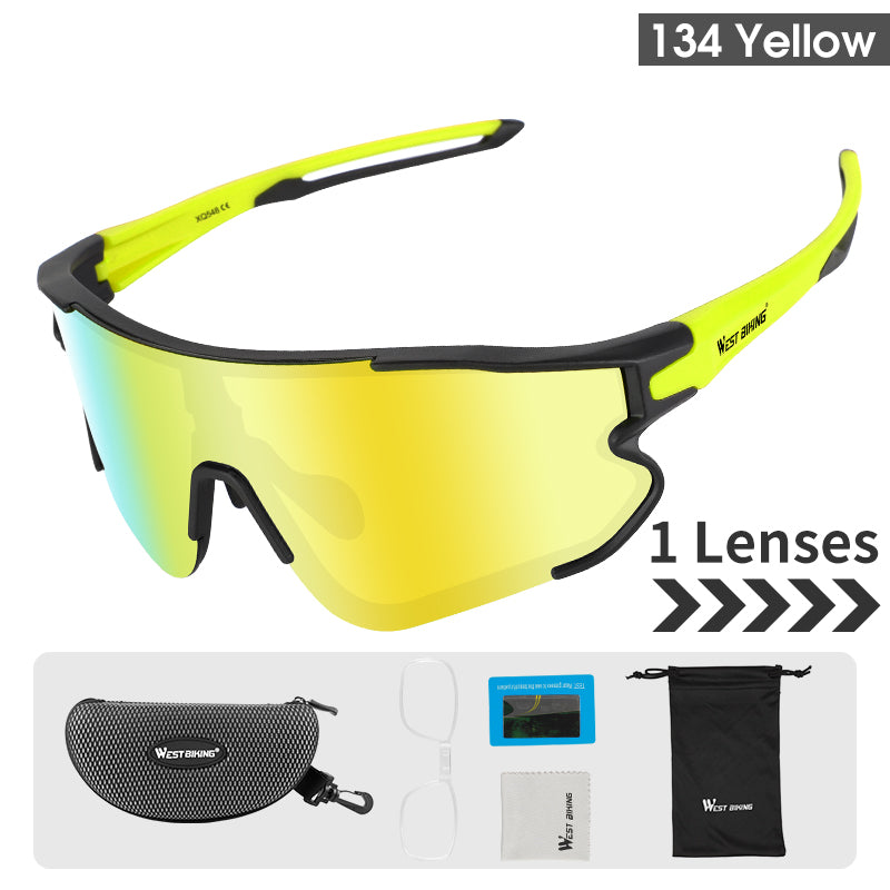 5 Lens Polarized Cycling Sunglasses