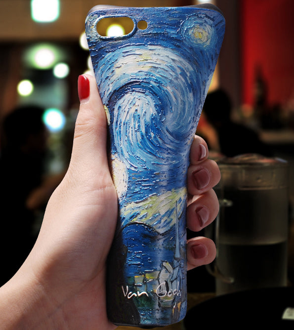 Cover iPhone in Silicone con Arte Vintage Van Gogh