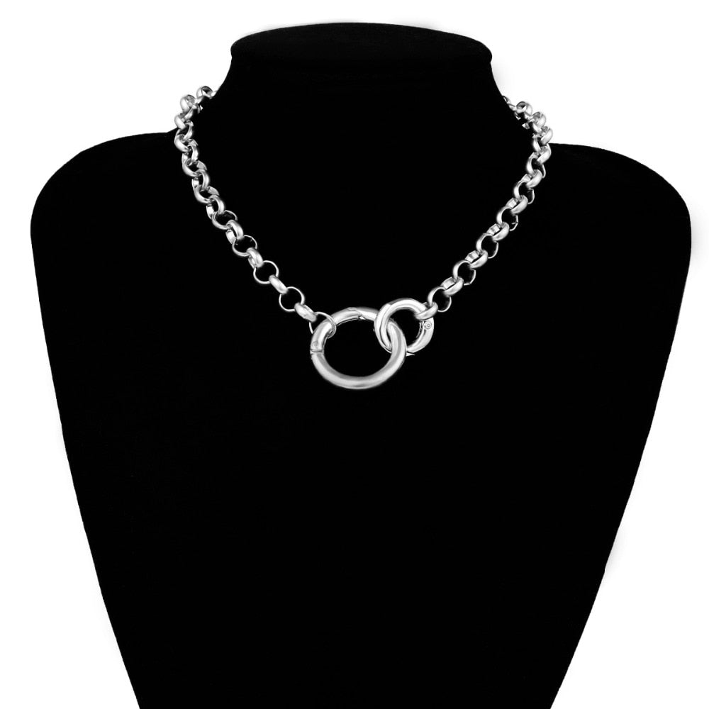Collane Choker con Ciondoli a Forma di Cerchio