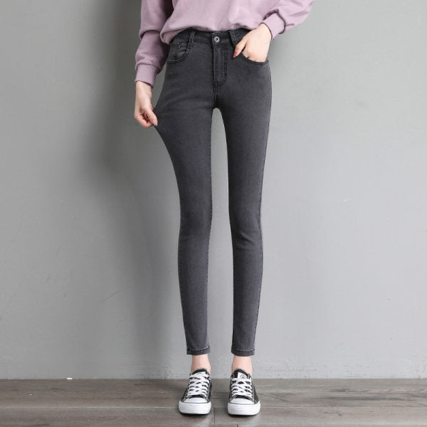 Jeans Skinny in Denim da Donna