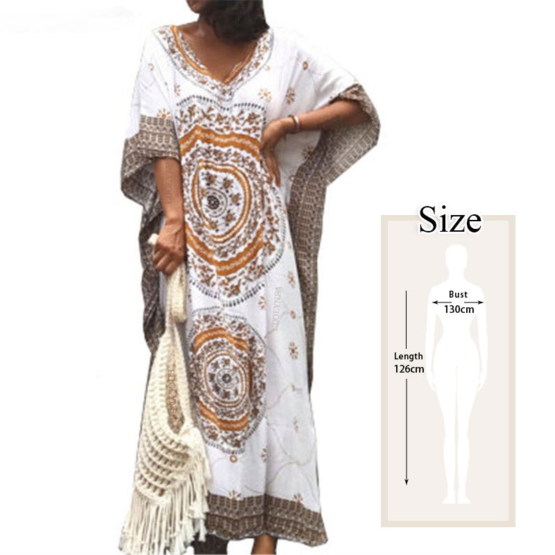 Vestito Donna Stile Boho con Stampa