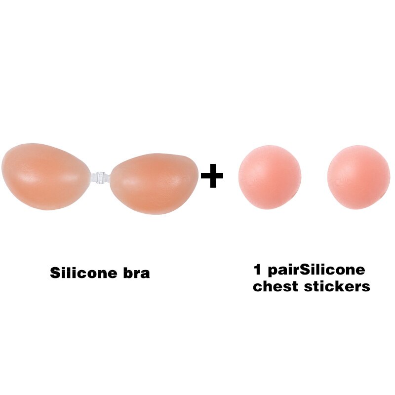 Reggiseno Push Up in Silicone Senza Spalline da Donna