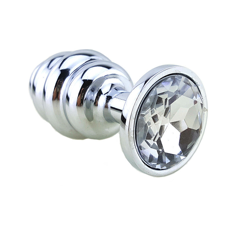 Cute Ergonomic Bullet Shaped Metal Anal Plug