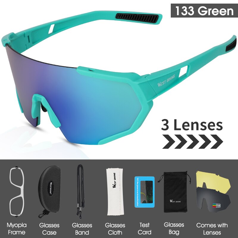5 Lens Polarized Cycling Sunglasses