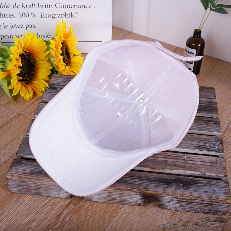 Cappellino da Baseball con Cristalli a Farfalla da Donna